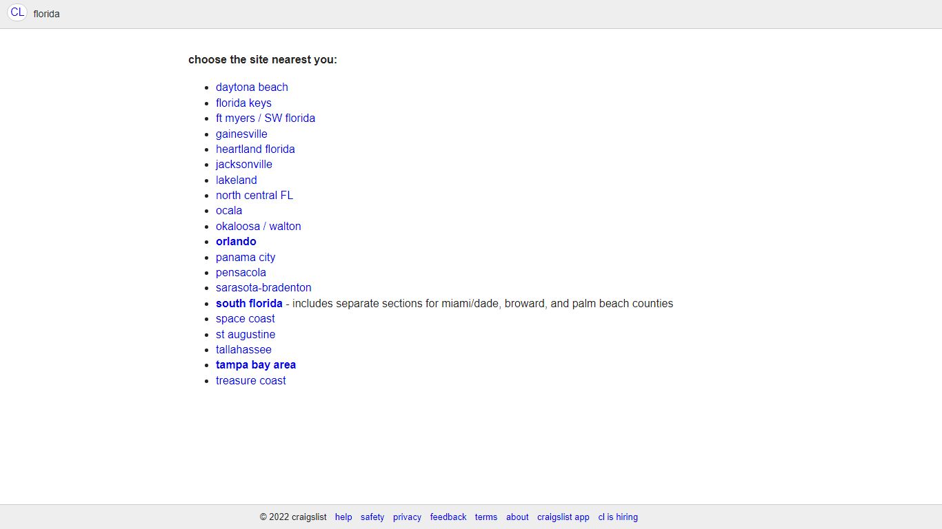 craigslist | florida